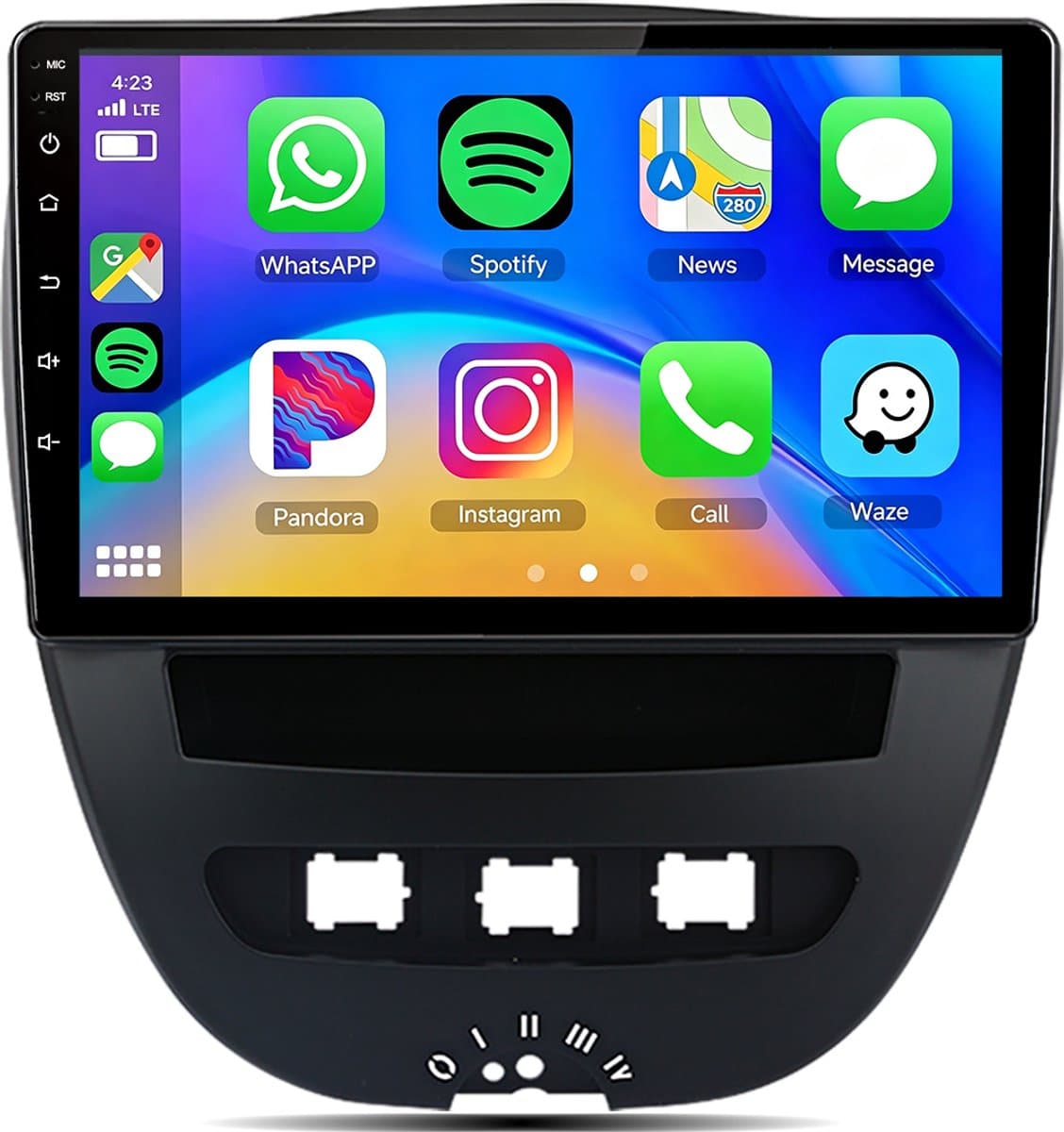 Cestovet LINUX Autoradio - Geschikt Voor Toyota Aygo/PEUGEOT 107/Citroen C1 2005-2014 - Draadloos Apple Carplay & Android Auto -FM RDS USB — afbeelding 1