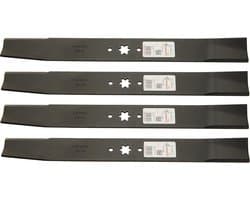 Grasmaaier messen - Reserveonderdelen set - Gazononderhoud - Set van vier - 21-3/16 inch - Zilver