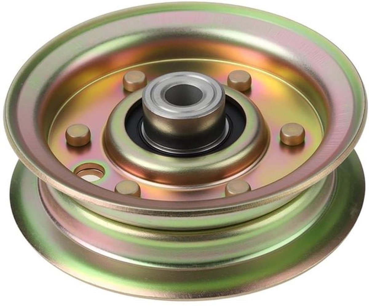 Stationaire Katrol Slijtvast Staal - Compatibel met Husqvarna CT/CTH/GT/GTH/LT - Buitendiameter 95,5 mm - Middengat 9,5 mm - Riemloopvlak Diameter 77 mm - Schokbestendig en corrosiebestendig - Idlerwiel — afbeelding 1