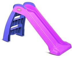 Tikes Eerste Glijbaan - Speelset voor Binnen of Buiten - Duurzaam, Stabiel, Veilig voor Kinderen - Roze & Paars