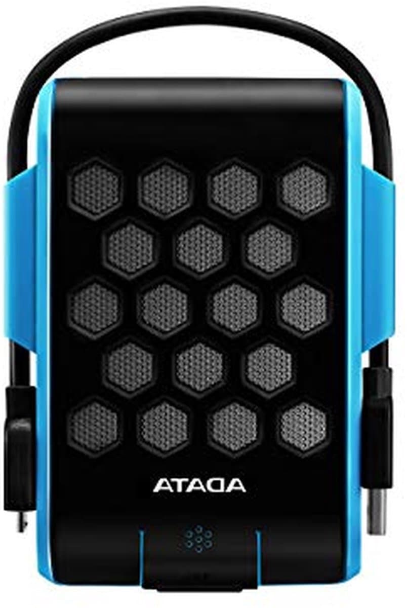 Externe Harde Schijf - Opslagapparaat - Data Veilig Opslaan - IP68 Waterdicht - 2 TB - Zwart Blauw — afbeelding 1