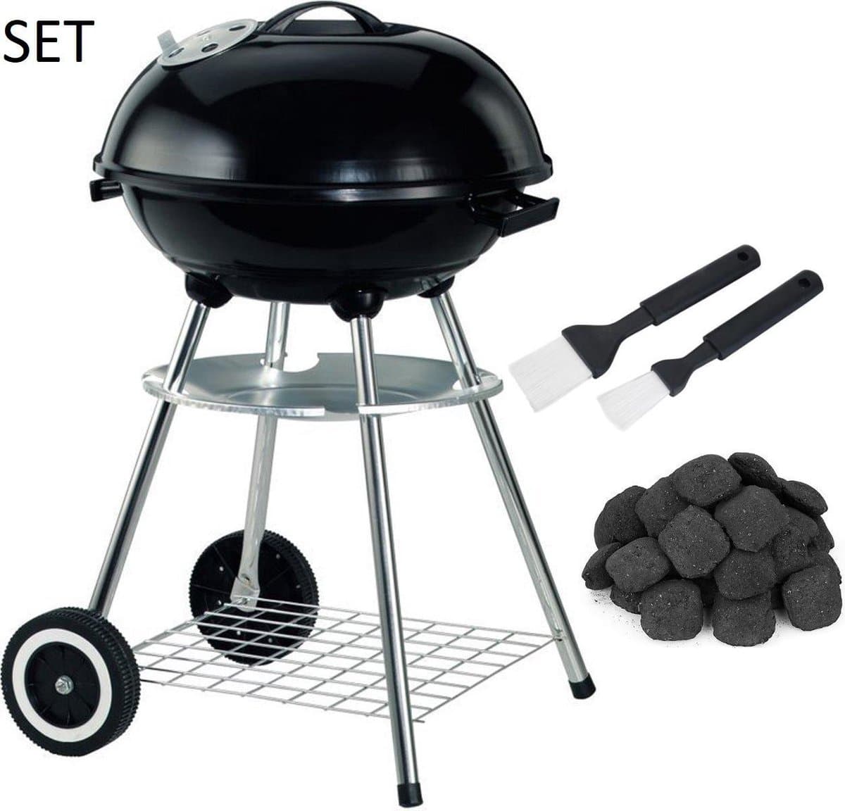 XL Kogelbarbecue - 46 cm - Incl. Briketten en Marinadekwast — afbeelding 1