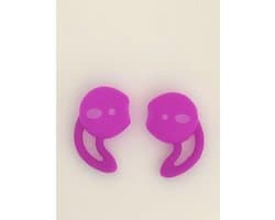 KELERINO. Anti-slip siliconen earhooks / earhoox / oorhaken geschikt voor Airpods 1 & 2 - Paars