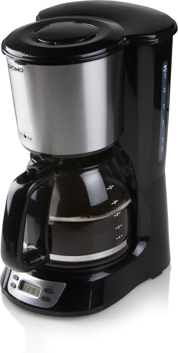 DOMO DO708K Koffiezetapparaat - RVS - 1,5 l - zwart — afbeelding 1