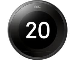 Google Nest Learning Thermostat - Slimme thermostaat - Zwart