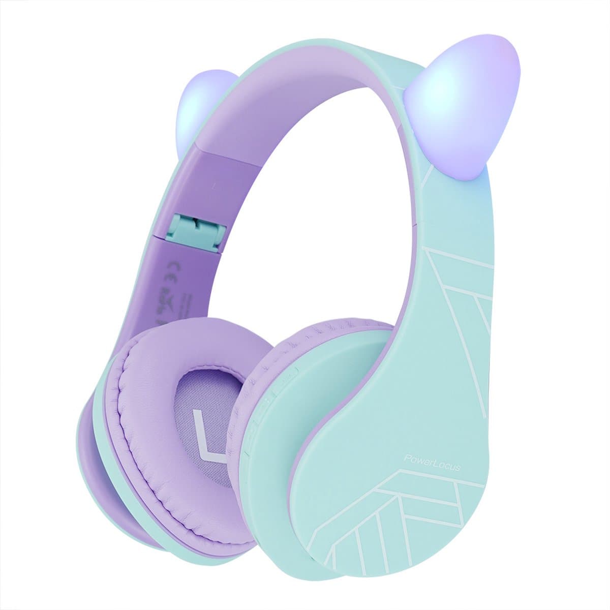 PowerLocus P2 draadloze Over-Ear Koptelefoon Inklapbaar koptelefoon voor kinderen - veilig volume van 85 dB - Bluetooth Hoofdtelefoon - Met microfoon — afbeelding 1