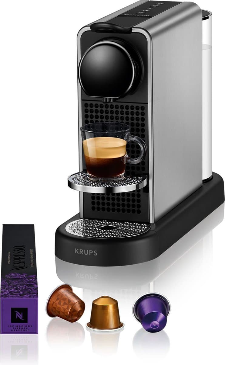 Krups Nespresso Citiz Platinum XN610T - Koffiecupmachine - Titan - Compact - Energiezuinig — afbeelding 1