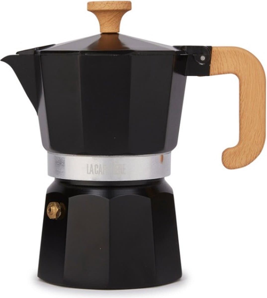 Espresso Maker, 3 Kopjes, Aluminium, Zwart - La Cafetière | Venice — afbeelding 1
