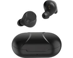 Nubex® Sport Go - Volledig Draadloze Oordopjes – Zweet- en regenbestendig - EXTRA BASS - USB-C - Touch - Sport oortjes - Bluetooth - Blijven altijd zitten - Zwart