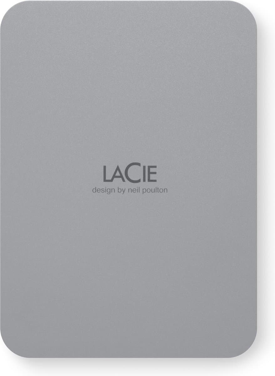 LaCie Mobile Drive Secure externe harde schijf 4 TB USB Type-C 3.2 Gen 1 (3.1 Gen 1) Grijs — afbeelding 1