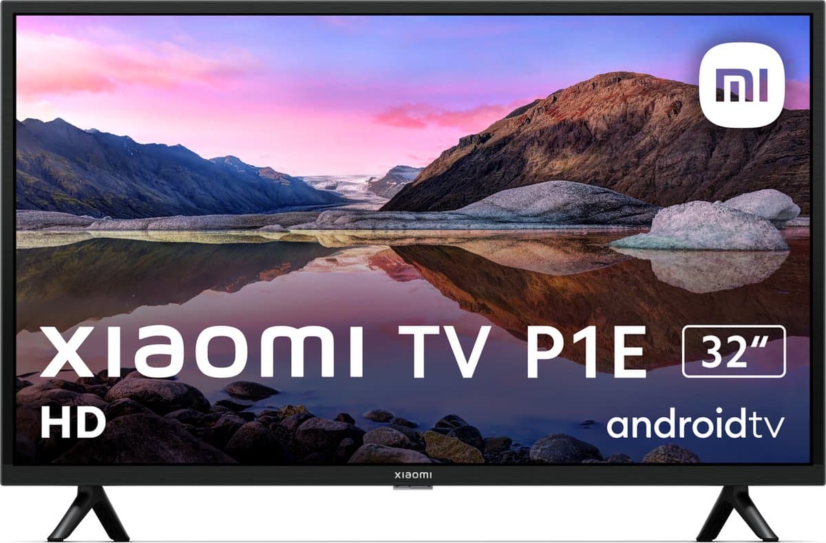 Xiaomi P1E 32" 81,3 cm (32") HD Smart TV Wifi Zwart — afbeelding 1