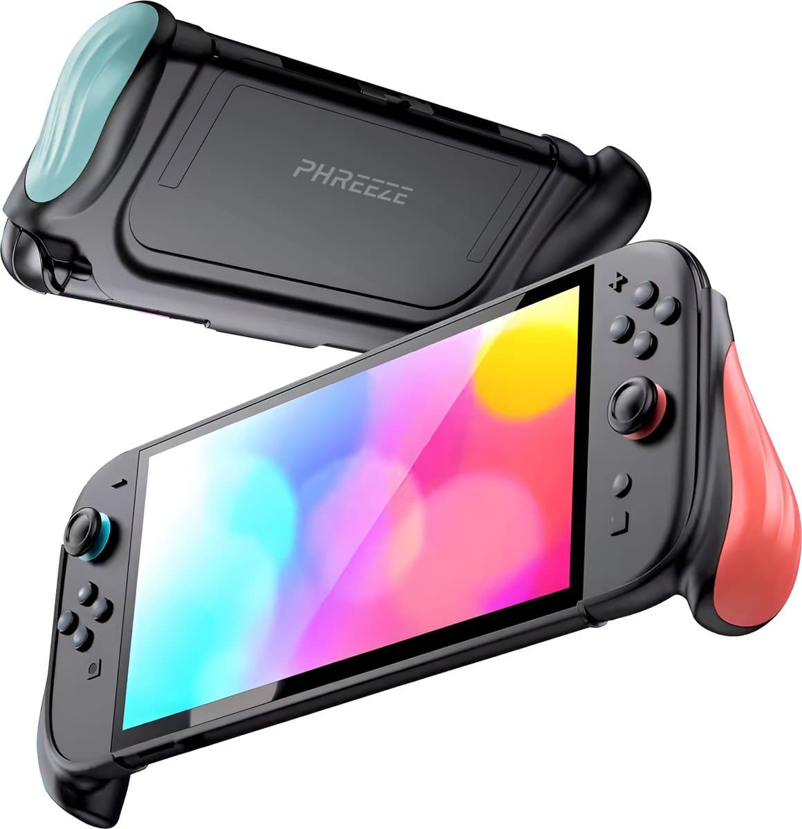 Phreeze hand grip geschikt voor Nintendo Switch 2 - comfort grip - houder - backbone - geschikt voor Joy Con 2 - grips - rood blauw — afbeelding 1