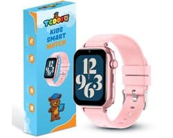 TeddiQ 4G Smartwatch - GPS Kinder Smartwatch - GPS Tracker & Videobellen - Roze - WhatsApp & Spraakmemo’s - SOS knop - Smartwatch Kinderen