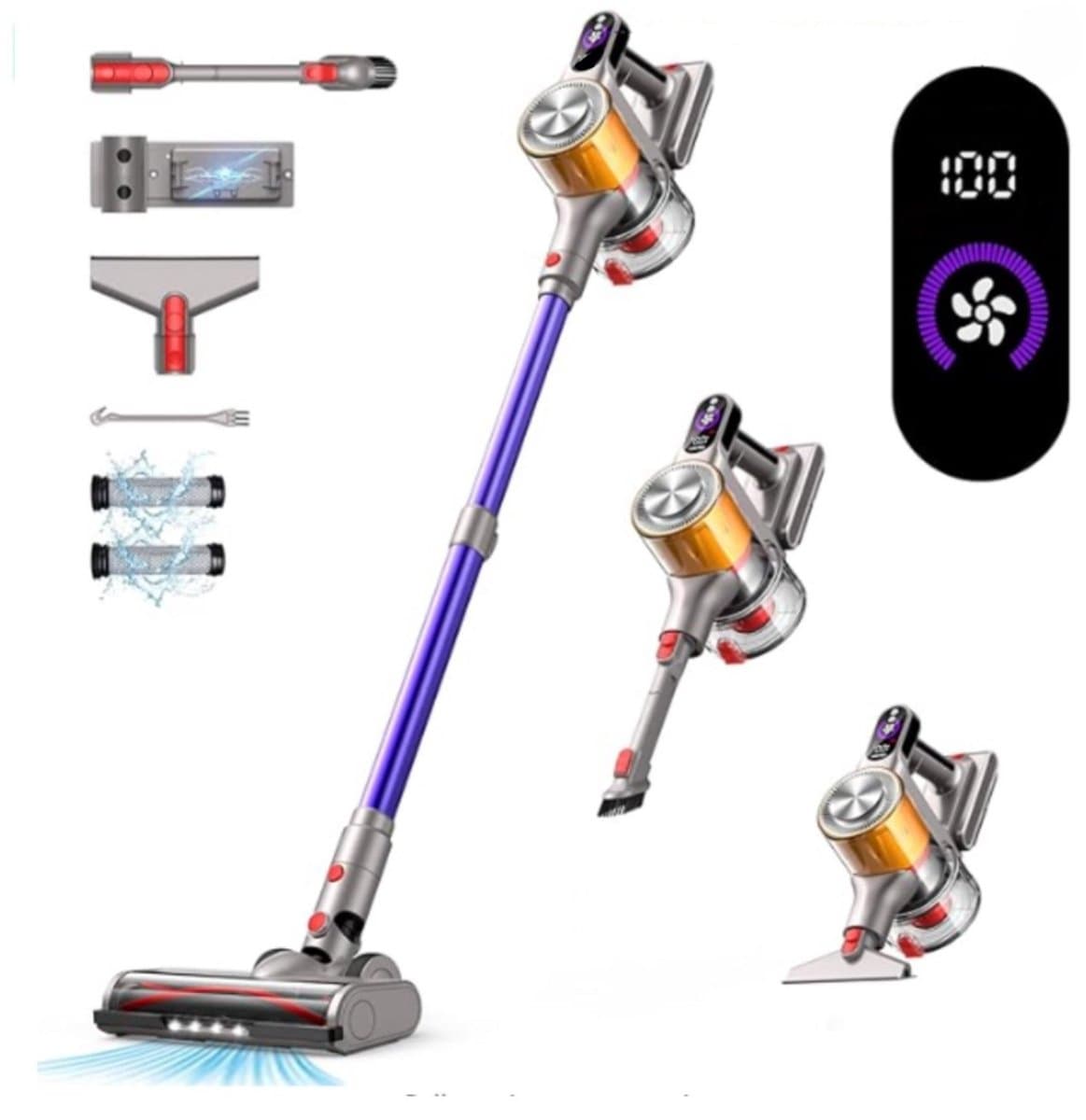 Steelstofzuiger - Huishouden Accessoires - Draadloos - Draagbaar - Multifunctioneel - Grijs — afbeelding 1