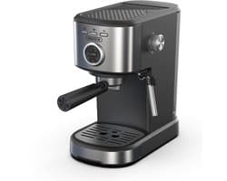 HiBREW H5A Espresso Machine – koffiezetapparaat – 15 Bar – Nauwkeurige Temperatuurmeter – Sterke Stoomfunctie – 1.2L – Melkopschuimer – One-Touch Koffiezetapparaat