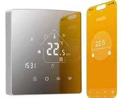 Slimme WiFi Thermostaat met Touchscreen voor Elektrische Vloerverwarming - App & Spraakbediening