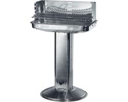 Garden Grill Houtskool Zuilbarbecue - Vierkant - zwart