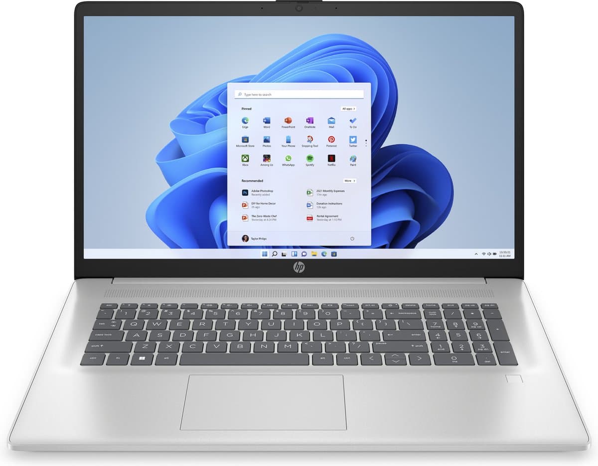 HP 17-cp2726nd - Laptop - Ryzen 3 - 8GB/256GB - 17.3 inch - Windows 11 Home — afbeelding 1