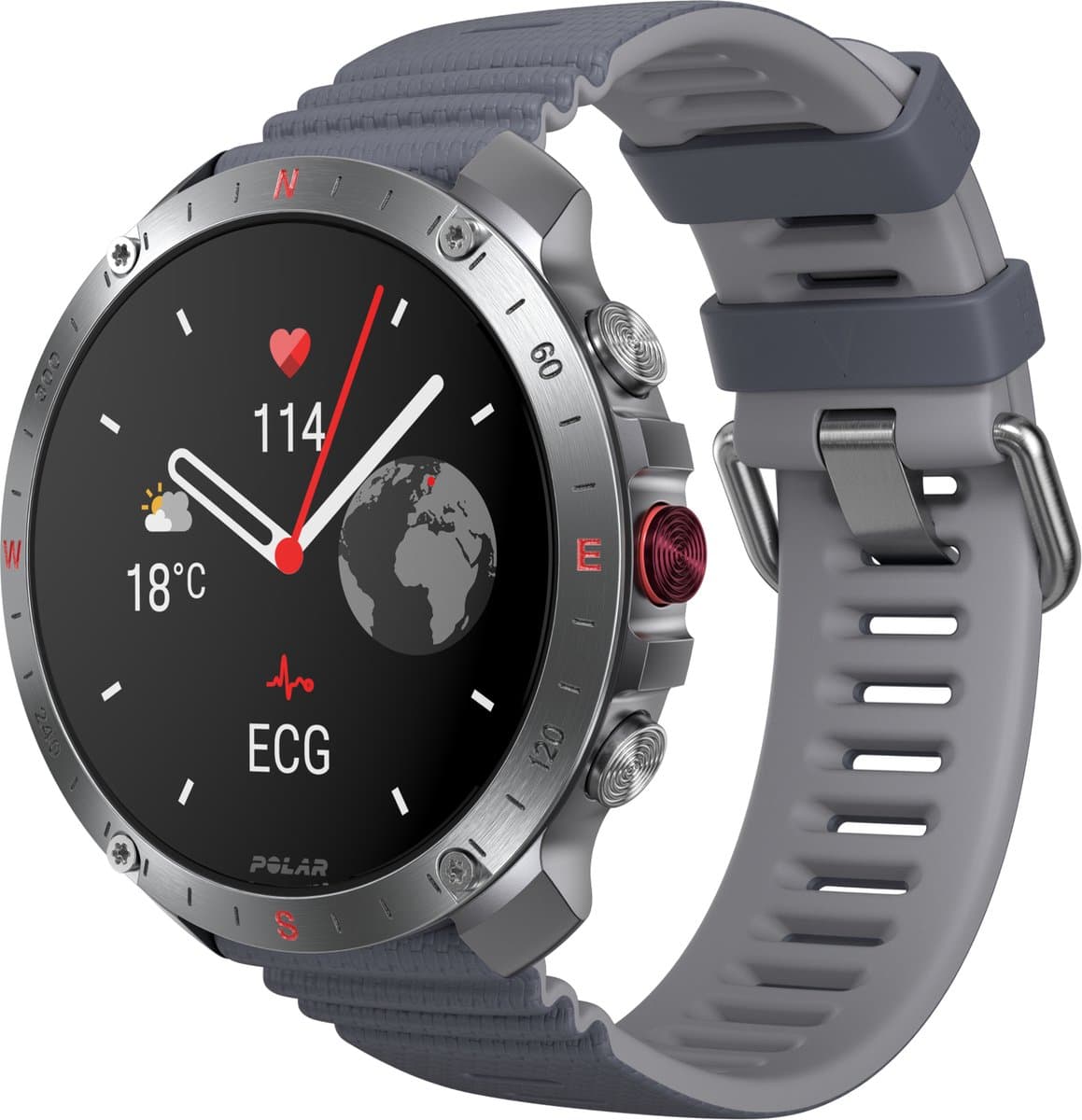Polar Grit X 2 Pro Zilver — afbeelding 1