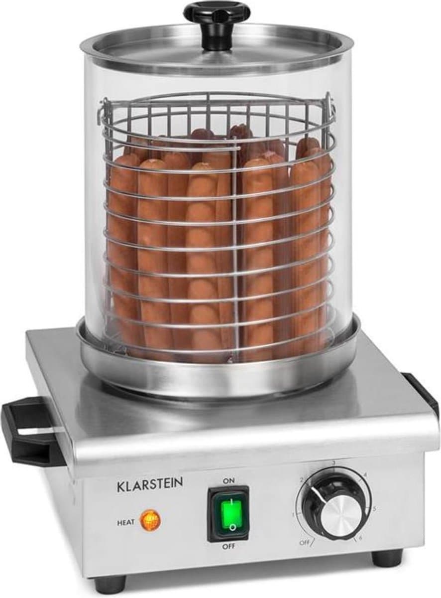 Klarstein Pro Worstfabriek 450 - Hotdog maker - 450W - 5 Liter - 30-100°C - glas - Roestvrij staal - Zilver,1L 5,6 kg - RVS - LED Thermostaat - Worstmachine - Worstapparaat - Sausage Maker - voor Snackbar — afbeelding 1