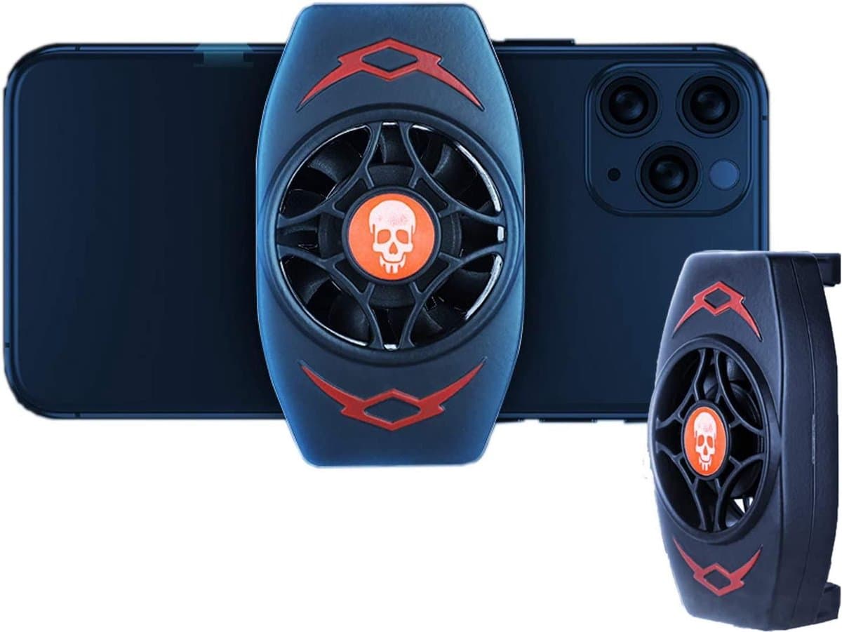 Mobiele telefoonkoeler - Premium gsm ventilator voor mobiele gaming telefoon - Game Handle Radiator Mobiele telefoonkoeler Mini-koelventilatoren - werkt met iPhone en Android — afbeelding 1