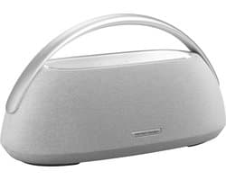 Harman Kardon Go + Play 3 - Premium Bluetooth Speaker - Design Luidspreker met Handgreep - Krachtige Bas & High-Fidelity Geluid - Draagbare Home Speaker - Grijs