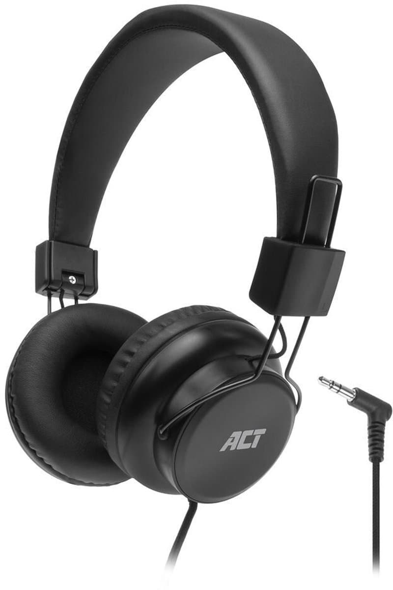 ACT AC9300 On-ear Bedrade hoofdtelefoon Zwart — afbeelding 1
