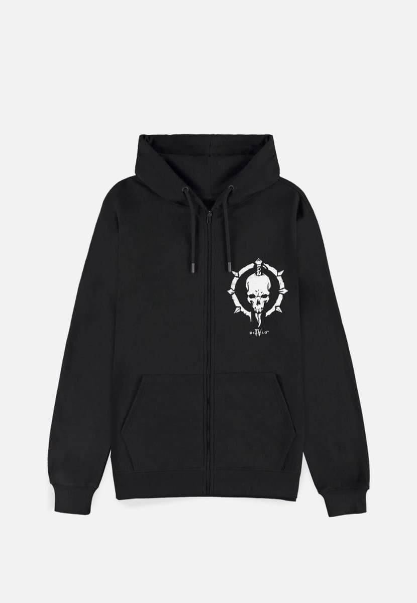 Diablo - Diablo IV - Necromancer Sigil Vest met capuchon - M - Zwart — afbeelding 1