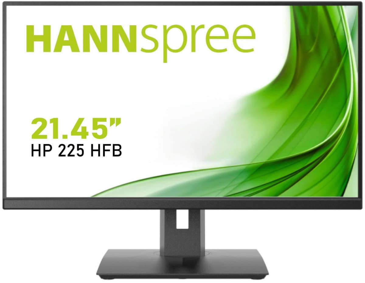 Hannspree HP225HFB LED-monitor Energielabel D (A - G) 54.5 cm (21.45 inch) 1920 x 1080 Pixel 16:9 5 ms VGA, HDMI, Audio-Line-in TN LED — afbeelding 1