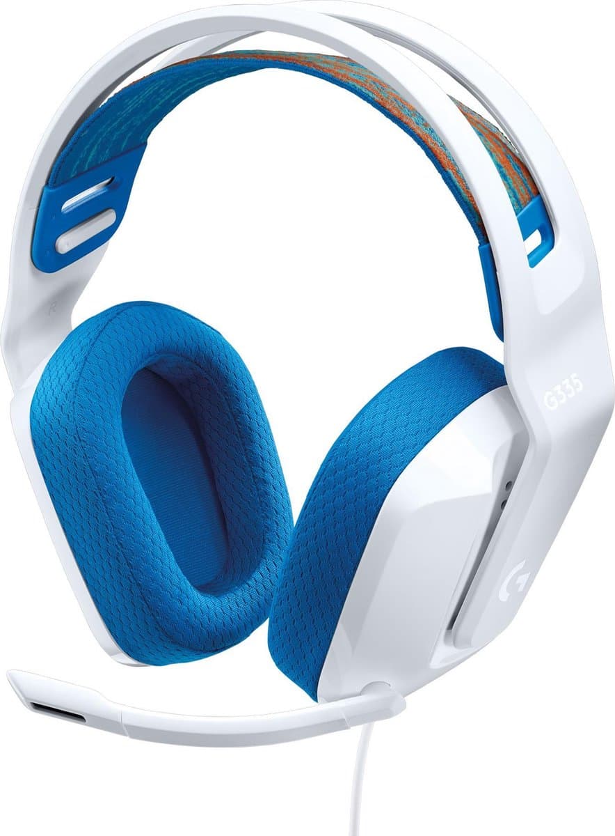 Logitech G335 - Bedrade Gaming Headset - PC, Playstation, Xbox, Switch - Wit — afbeelding 1