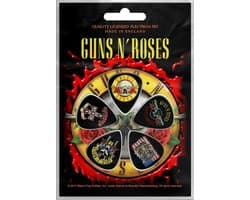 Guns N' Roses - Bullet Logo Plectrum - Set van 5 - Multicolours