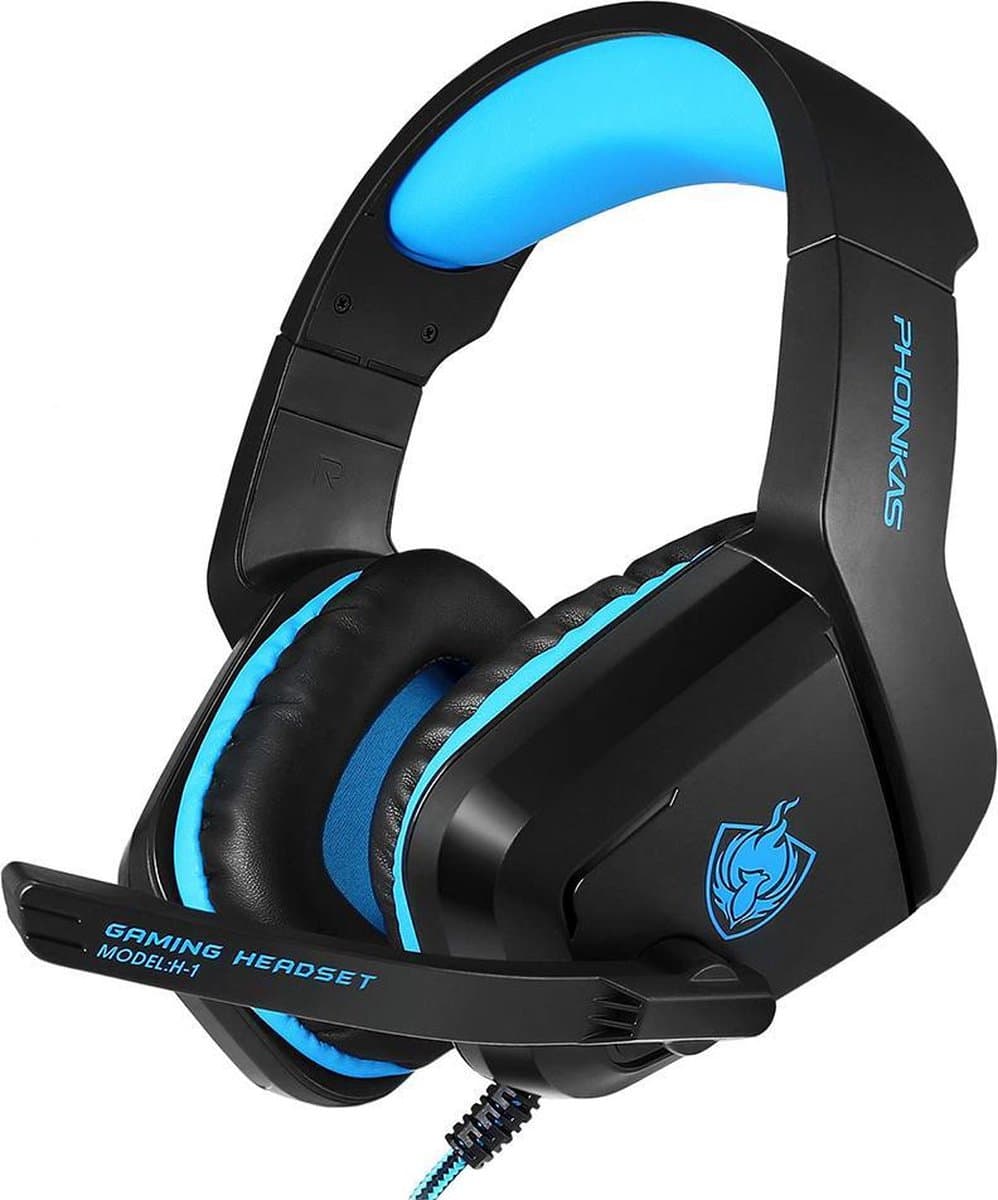 Multi-Platform Gaming Headset Over-Ear Hoofdtelefoon – Bedraad 3,5 mm Jack – Microfoon – LED – Geschikt voor PS5, PS4, Xbox One, PC, Laptop, Nintendo Switch — afbeelding 1