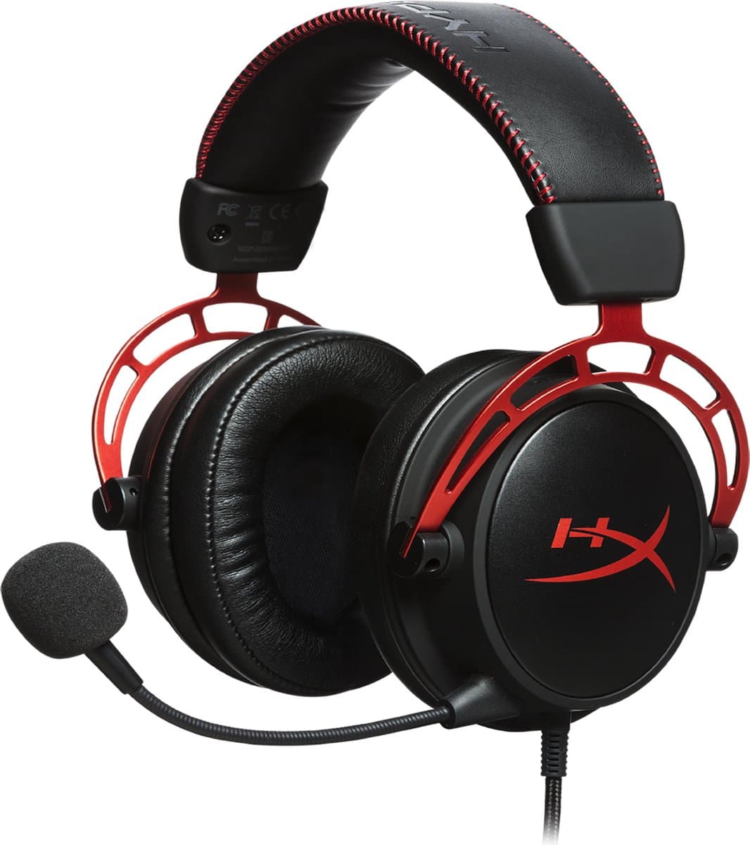 HyperX Cloud Alpha Pro Gaming Headset - PC, PS4, PS5, Xbox One & Xbox Series - Zwart/Rood — afbeelding 1