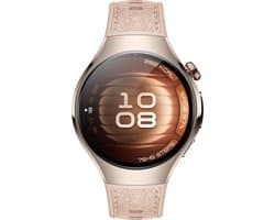 HUAWEI Watch 5 42mm Beige | Multi-sensing X-tap technologie | Gezondheidsoverzicht in 1 tik | Roestvrijstaal | Ultra lange batterij modus | Compatibel met iOS & Android