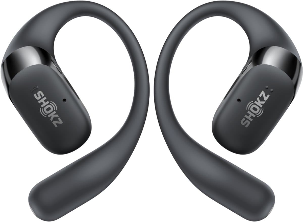Shokz OpenFit 2 Open-ear Sporthoofdtelefoon – Draadloze Oordopjes – Zwart — afbeelding 1
