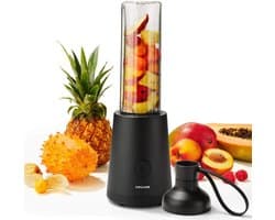 Praktische Drinkfles Keukenmixer – 2-in-1 Mix- en Drinkfles voor Smoothies en Milkshakes