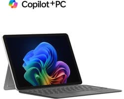 Microsoft Surface Pro Bundel - Copilot + Laptop + Toetsenbord - 12 inch Touchscreen - 16GB / 256GB - Qwerty Toetsenbord - Windows 11 Home - Platinum