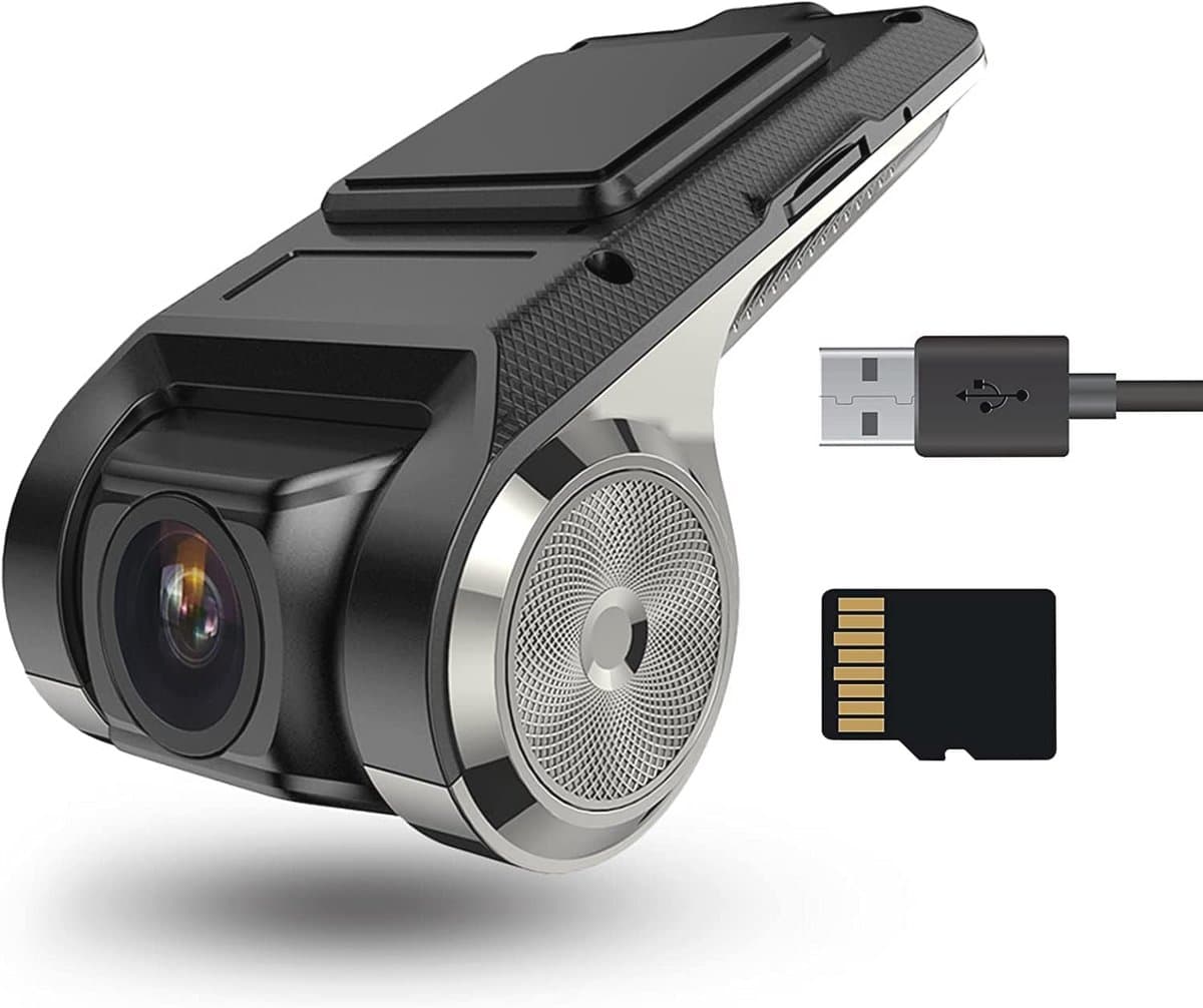 USB DVR Dashcam voor Android Auto | Mini Autokamera met Nachtsicht en G-Sensor — afbeelding 1