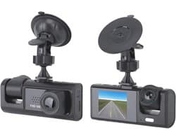 Dual Dash Cam 1080P HD - Voor en Achter Camera met 3 inch Scherm, G-Sensor en Nachtzicht