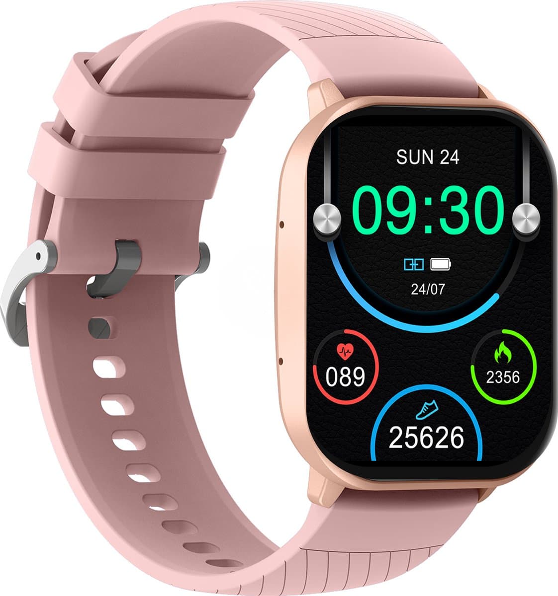 Denver Smartwatch - Android iOS - Volledige Belfunctie - Amoled Display - Sporthorloge - Hartslagmeter - Saturatiemeter - Slaapmonitor - SWC187RO — afbeelding 1
