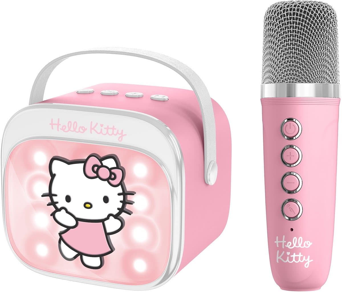 Hello Kitty - karaoke set voor kinderen - draadloze microfoon en speaker - met lichteffecten en stemeffecten — afbeelding 1
