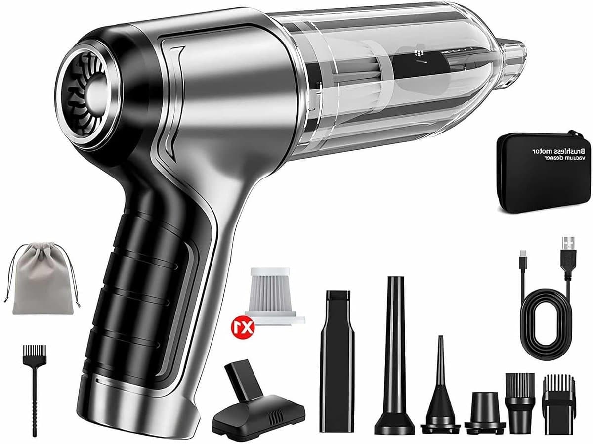 Handstofzuiger Draadloos 120 W 12000 Pa - Air Duster en Keyboard Cleaner — afbeelding 1