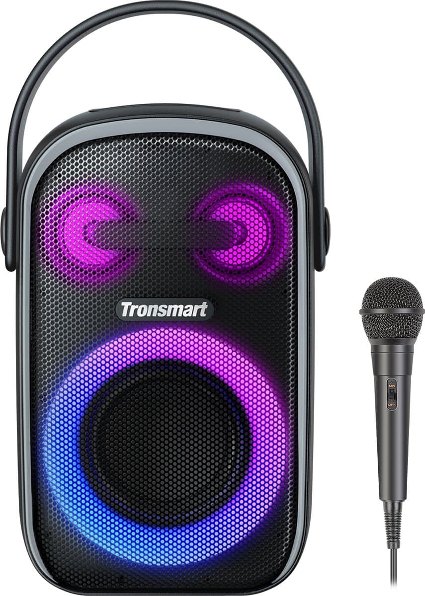 Tronsmart Halo 110 - Draagbare Bluetooth Partyspeaker - 60W Stereo - 18 Uur Batterij - IPX6 Waterbestendig - Karaoke - Met Microfoon - Zwart — afbeelding 1