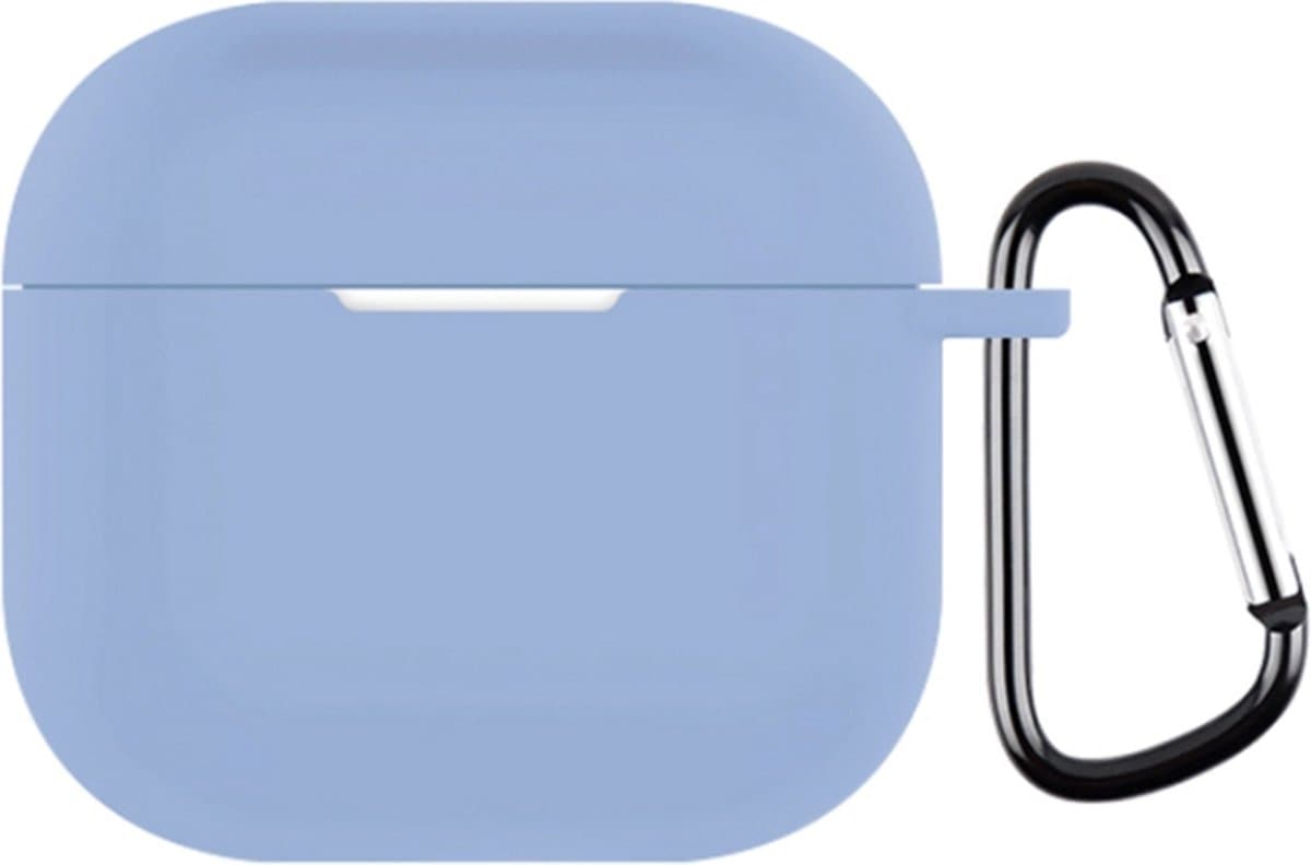 Telestore - hoesje geschikt voor AirPods 4 / Airpods 5 soft case cover - licht blauw - TPU hoesje Beschermhoes - AirPods 4 / 5 Cover - AirPods 4 / 5 hoesje - Geschikt voor Apple Airpods 4 en Airpods 5 - gel hoesje met sleutelhanger — afbeelding 1