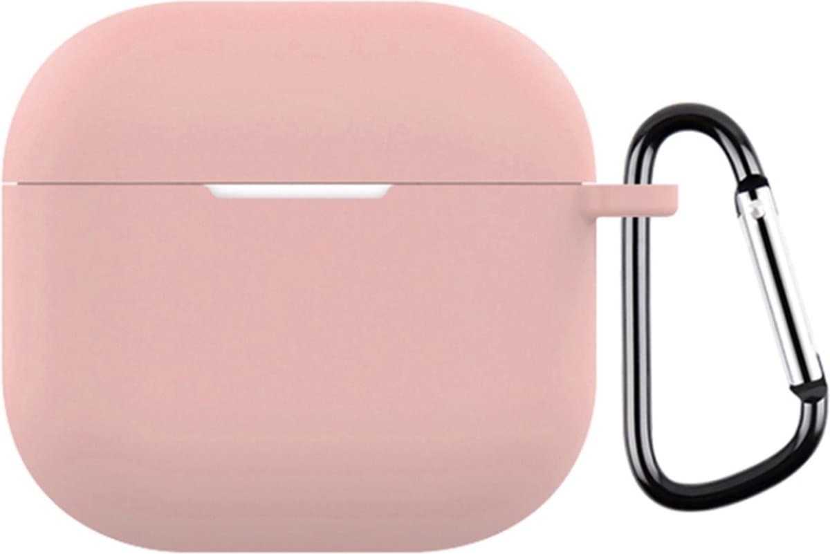 Telestore - hoesje geschikt voor AirPods 4 / Airpods 5 soft case cover - roze - TPU hoesje Beschermhoes - AirPods 4 / 5 Cover - AirPods 4 / 5 hoesje - Geschikt voor Apple Airpods 4 en Airpods 5 - gel hoesje met sleutelhanger — afbeelding 1