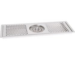 Glazen Spoelmachine - Bekerspoeler Bar - Snel Glazen Reinigen - 360 Graden Mondstuk - 60 x 20.5 cm - Zilver