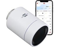 Radiator Thermostaat - Slimme Radiatorknop - Energie Besparen - Individuele Verwarmingsregeling - 5-30°C - Wit