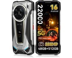 DOOGEE Vmax2 Robuuste smartphone 5G - 6.78 inch 120Hz - 48GB RAM - 512GB ROM - 22000 mAh 120W - Android 16 - 200MP AI camera - IP68/IP69K - NFC,GPS - Telefoons 2026 nieuw - Titan