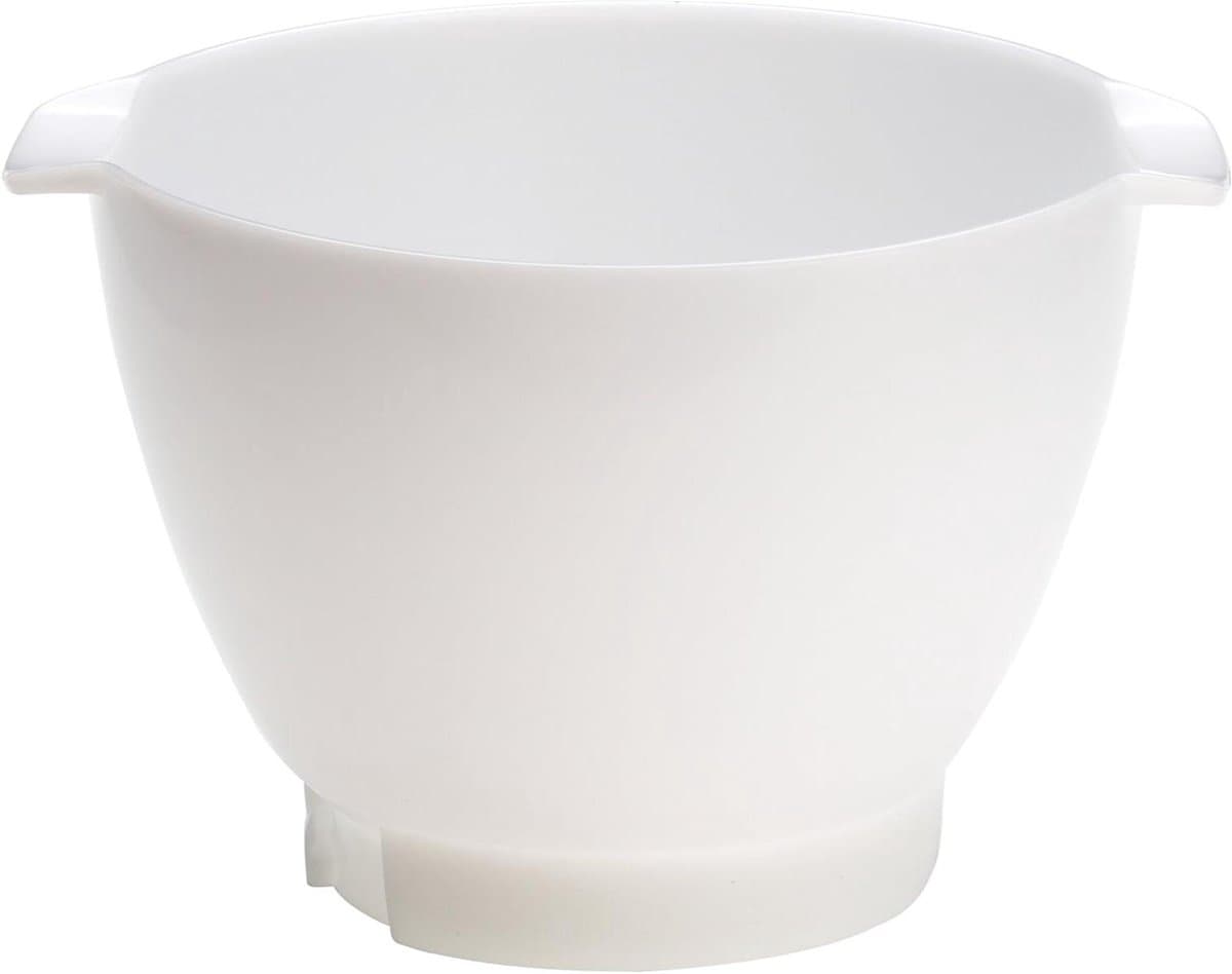 Keukenmachine Kom - Mixer Bowl - Voedsel Bereiden - Onbreekbaar Kenlyte - 4 Liter - Wit — afbeelding 1