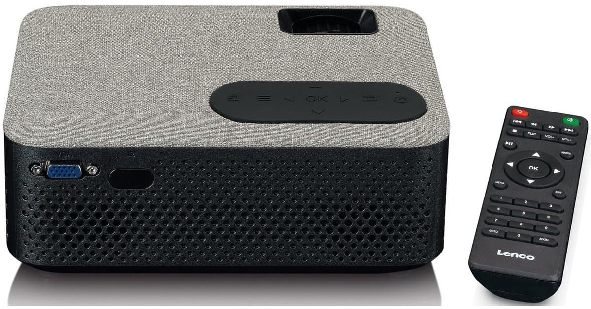 LENCO LPJ-700BKGY UK - LCD projector met Bluetooth® — afbeelding 1